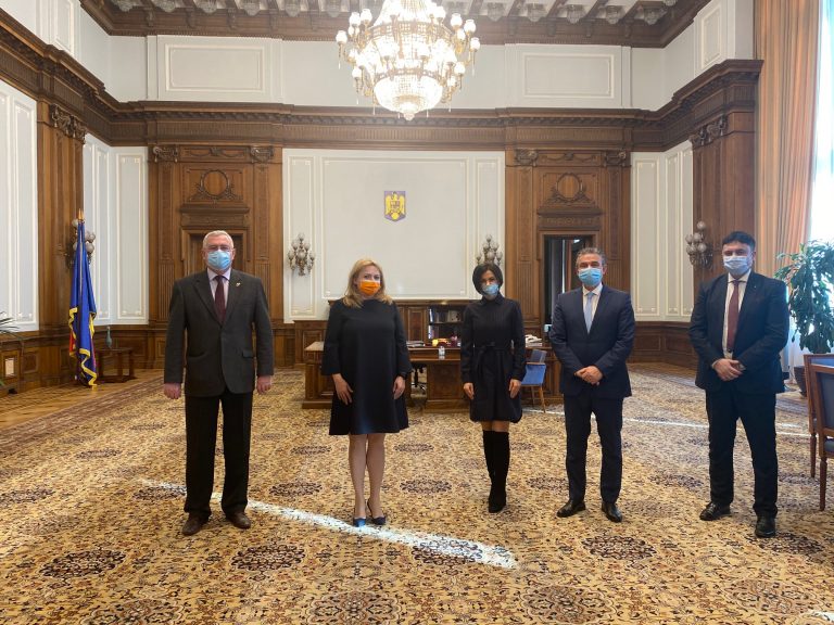 Delegația Uniunii Naționale a Patronatului Român(UNPR) a fost primită de către președintele Senatului României- doamna Anca Dragu