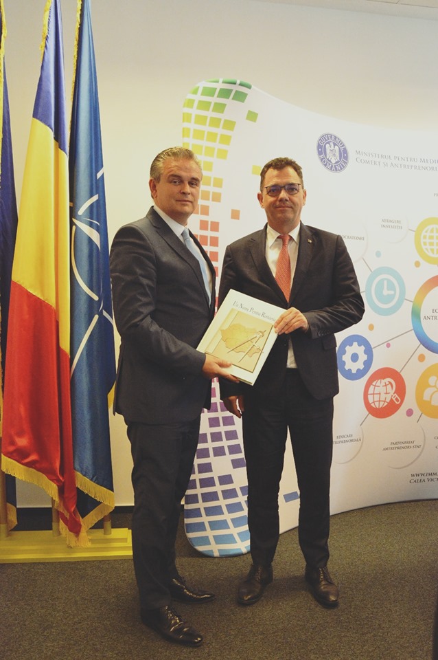 Consultări între ministrul Ştefan-Radu Oprea şi delegația Uniunii Naționale a Patronatului Român (UNPR)
