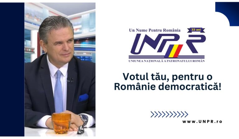 Uniunea Națională a Patronatului Român – APEL LA DEMOCRAȚIE!
